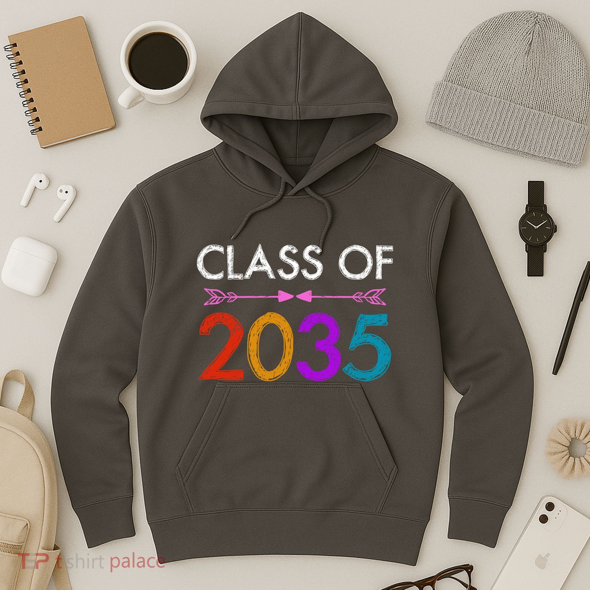Class Of 2035 Cute Graduation Hoodie