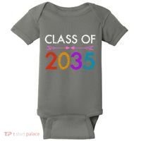 Class Of 2035 Cute Graduation Baby Bodysuit thumb 0
