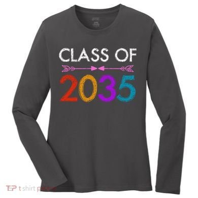 Class Of 2035 Cute Graduation Women's Long Sleeve Shirt