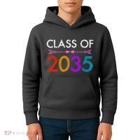Class Of 2035 Cute Graduation Kids Hoodie thumb 4
