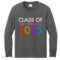Class Of 2035 Cute Graduation Kids Long Sleeve Shirt thumb 0