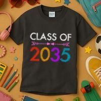 Class Of 2035 Cute Graduation Kids T-Shirt thumb 3