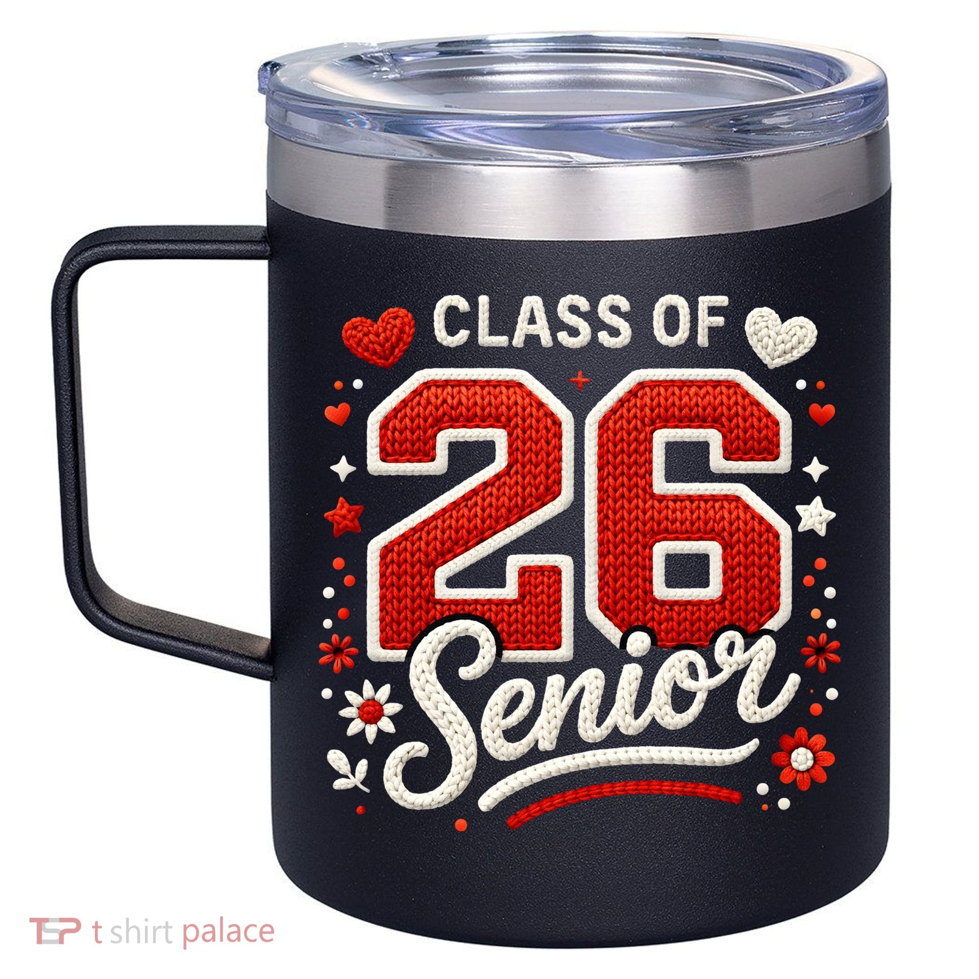 Class Of 2026 Senior Graduation 12oz Stainless Steel Coffee Mug