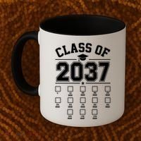Class Of 2037 Grow With Me Checklist Kindergarten 12th Grade Coffee Mug thumb 2