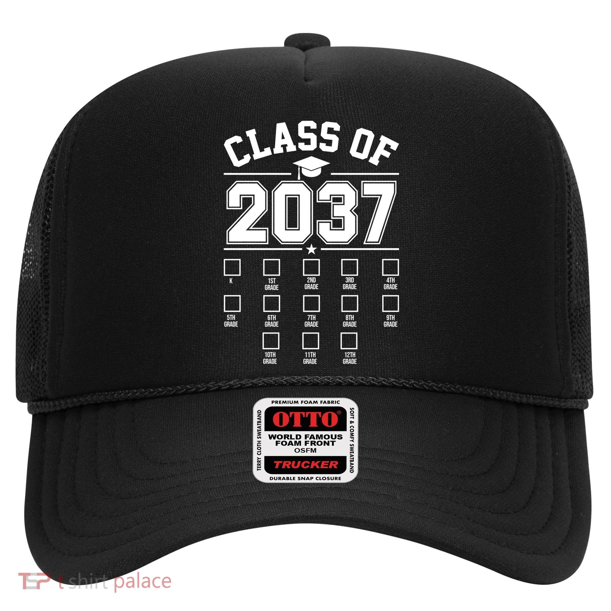 Class Of 2037 Grow With Me Checklist Kindergarten 12th Grade Hat