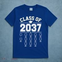 Class Of 2037 Grow With Me Checklist Kindergarten 12th Grade T-Shirt thumb 5