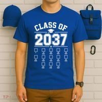 Class Of 2037 Grow With Me Checklist Kindergarten 12th Grade T-Shirt thumb 6