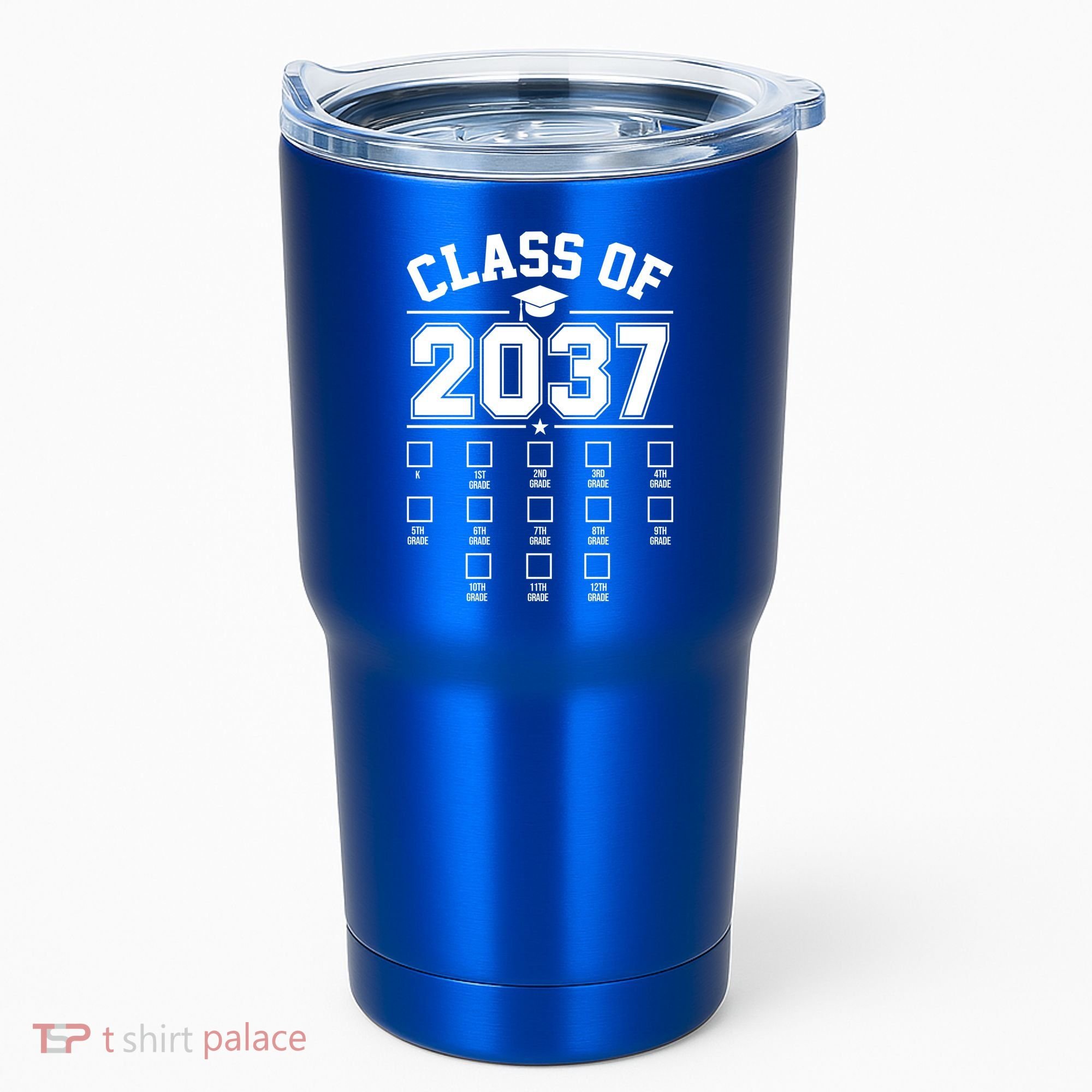 Class Of 2037 Grow With Me Checklist Kindergarten 12th Grade Tumbler