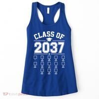 Class Of 2037 Grow With Me Checklist Kindergarten 12th Grade Women's Tank Top thumb 0