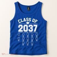Class Of 2037 Grow With Me Checklist Kindergarten 12th Grade Tank Top thumb 2