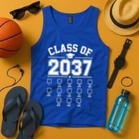 Class Of 2037 Grow With Me Checklist Kindergarten 12th Grade Tank Top thumb 4