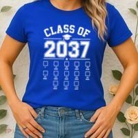 Class Of 2037 Grow With Me Checklist Kindergarten 12th Grade Women's T-Shirt thumb 2