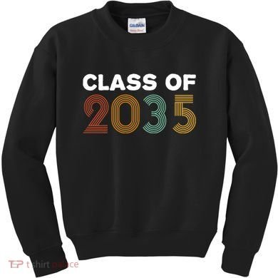 Class Of 2035 Retro Kids Sweatshirt