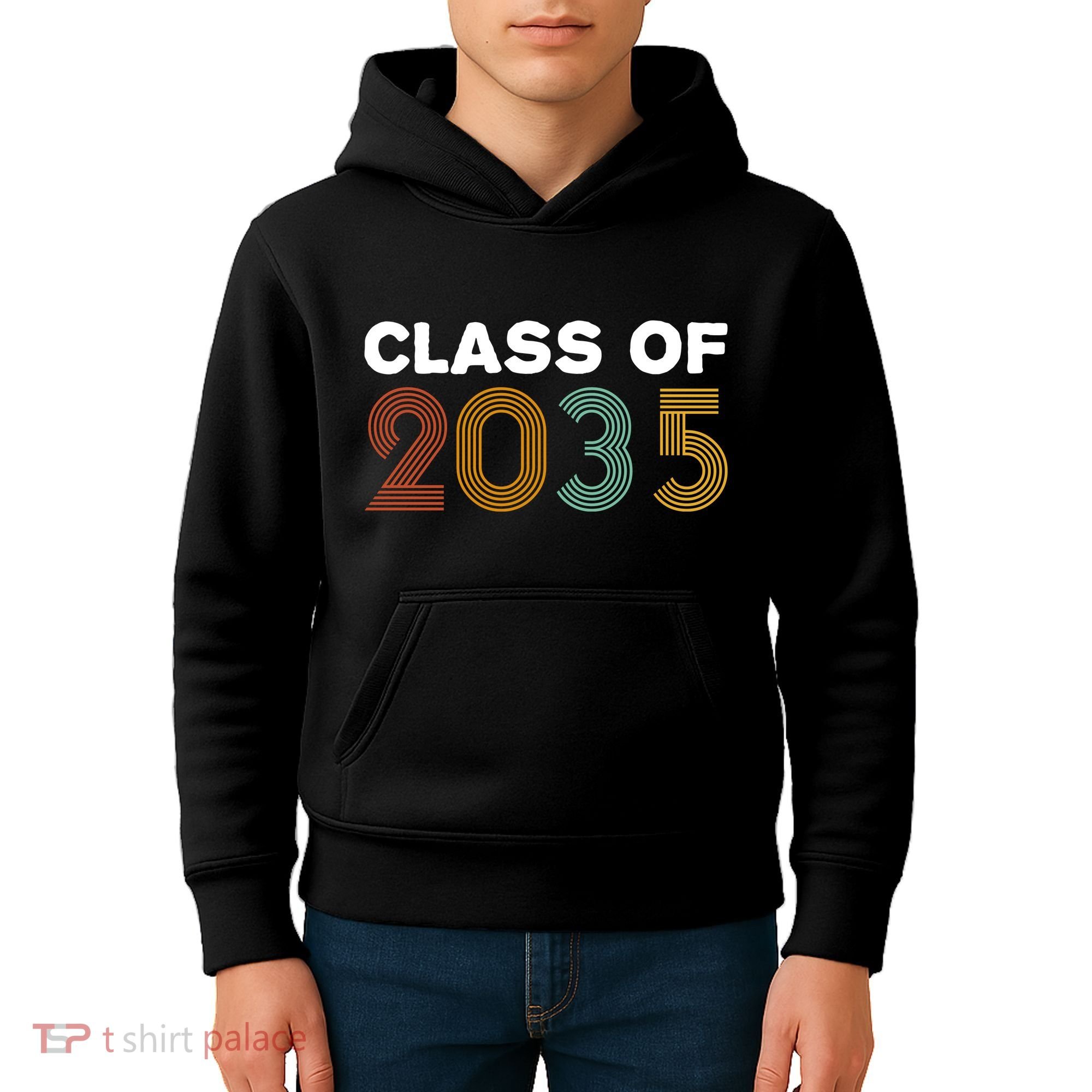 Class Of 2035 Retro Kids Hoodie