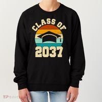 Class Of 2037 Kindergarten Graduation Retro Women's Sweatshirt thumb 0