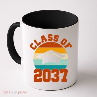 Class Of 2037 Kindergarten Graduation Retro Coffee Mug