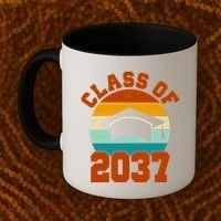 Class Of 2037 Kindergarten Graduation Retro Coffee Mug thumb 2