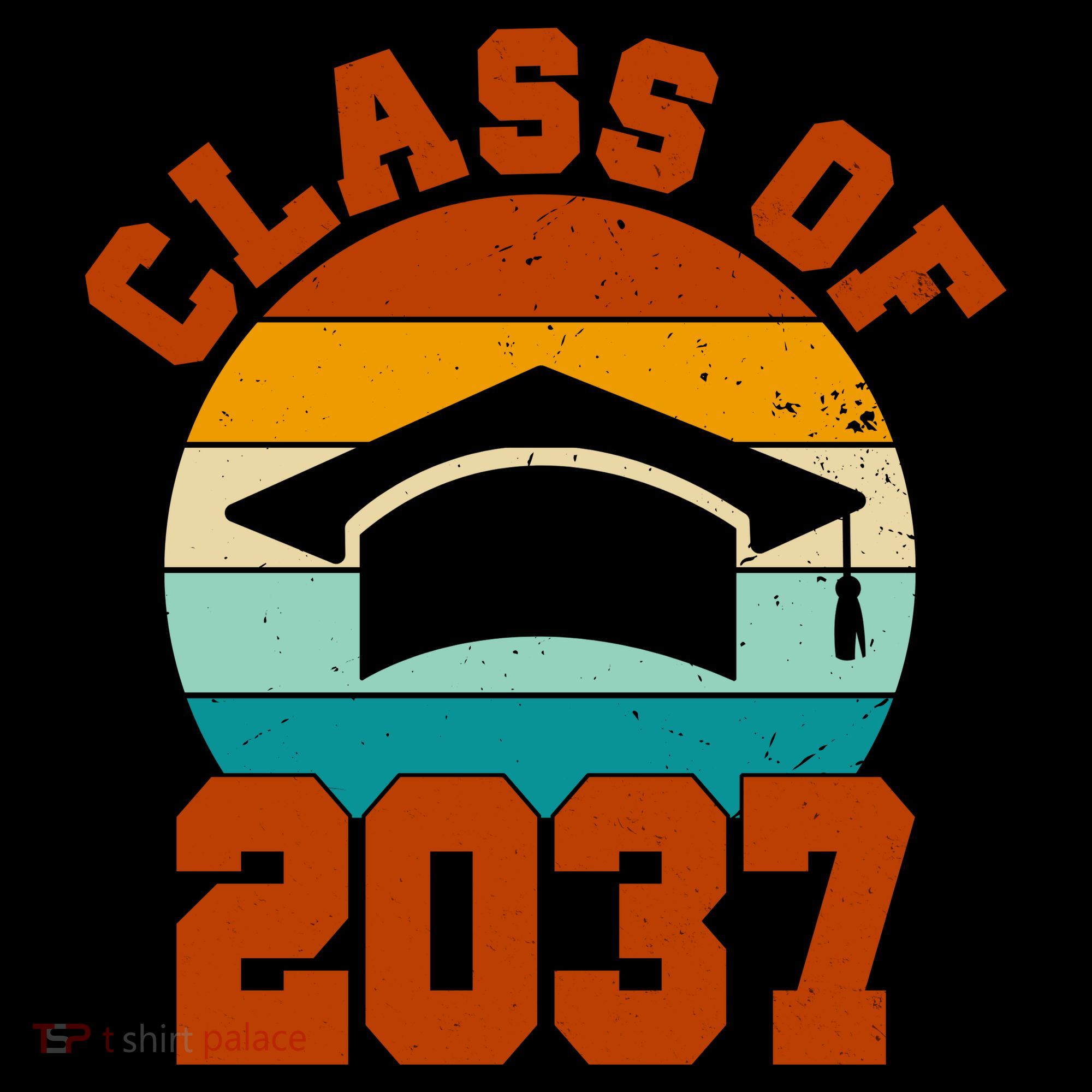 Class Of 2037 Kindergarten Graduation Retro Coffee Mug