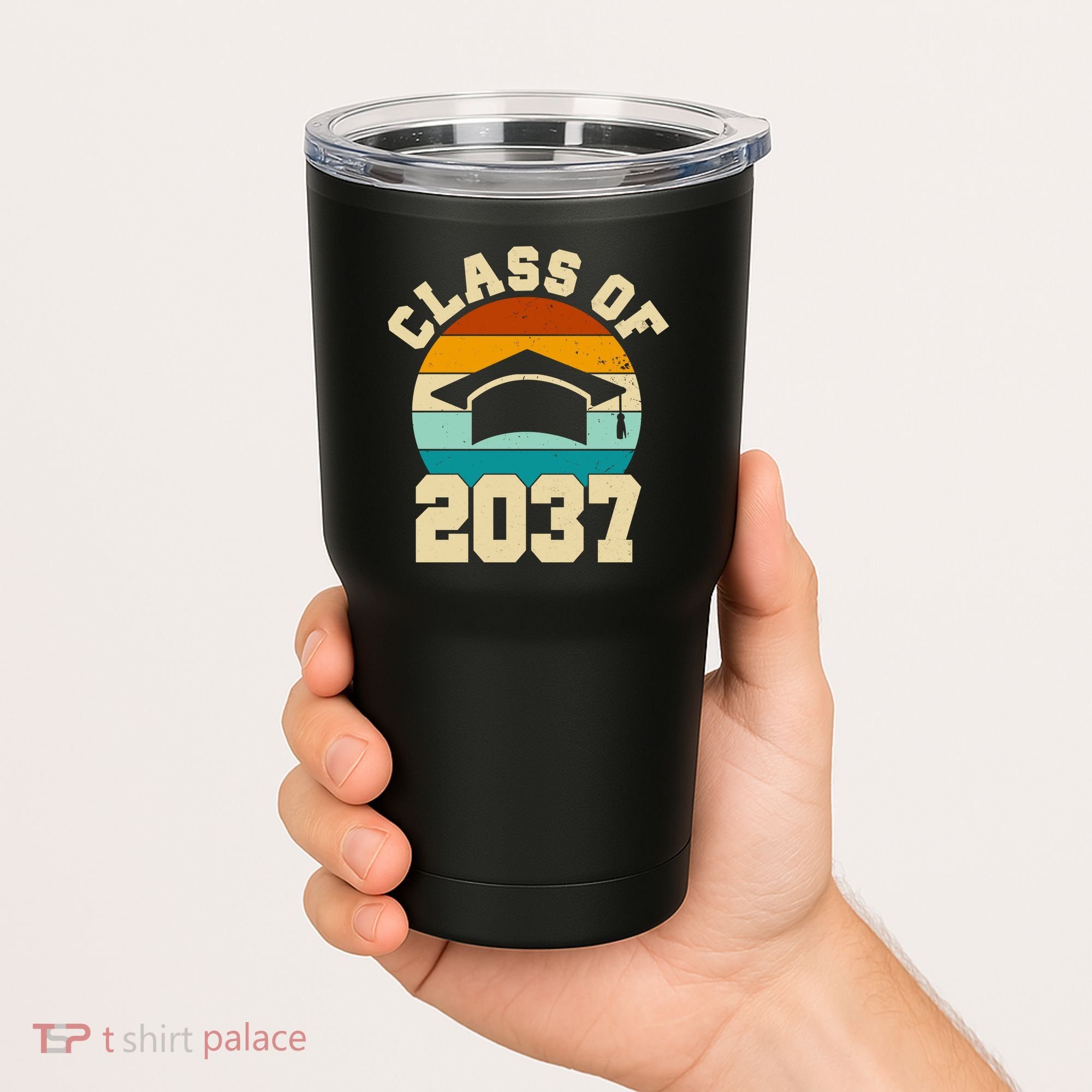 Class Of 2037 Kindergarten Graduation Retro Tumbler
