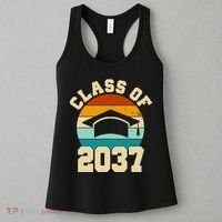 Class Of 2037 Kindergarten Graduation Retro Women's Tank Top thumb 3