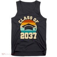 Class Of 2037 Kindergarten Graduation Retro Tank Top thumb 0