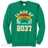Class Of 2037 Kindergarten Graduation Retro Sweatshirt thumb 0