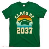 Class Of 2037 Kindergarten Graduation Retro T-Shirt thumb 0