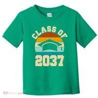 Class Of 2037 Kindergarten Graduation Retro Toddler T-Shirt thumb 0