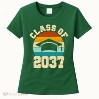 Class Of 2037 Kindergarten Graduation Retro Women's T-Shirt thumb 0