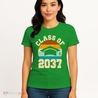 Class Of 2037 Kindergarten Graduation Retro Women's T-Shirt thumb 4
