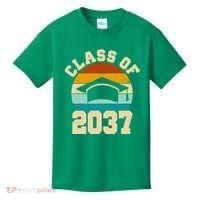Class Of 2037 Kindergarten Graduation Retro Kids T-Shirt thumb 0