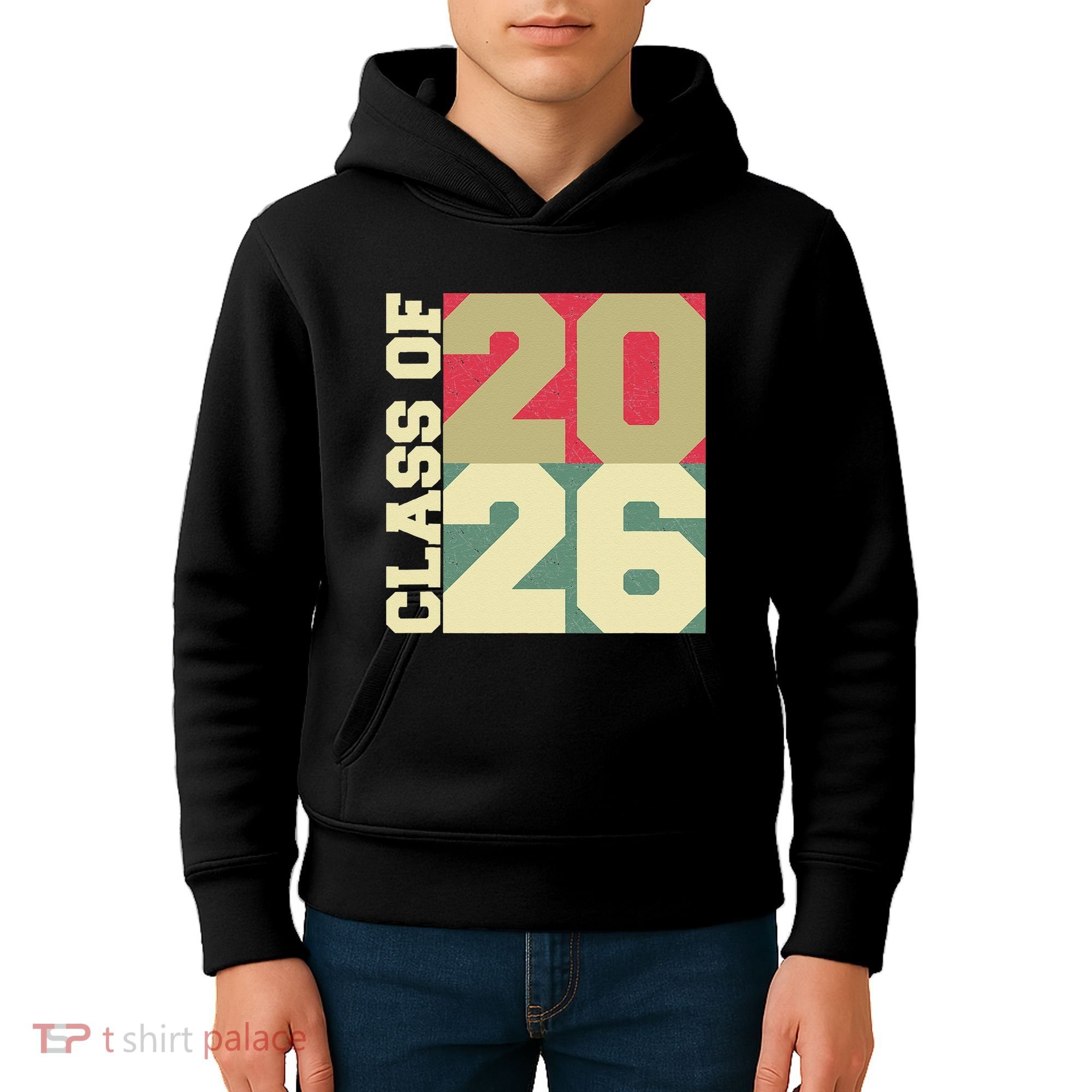 Class Of 2026 First Day Of School Grow With Me Kids Hoodie