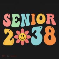 Class Of 2038 Senior 38 Graduation Last Day Of School Groovy Women's Tank Top thumb 5