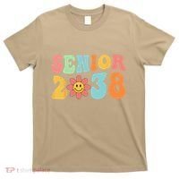 Class Of 2038 Senior 38 Graduation Last Day Of School Groovy T-Shirt thumb 0