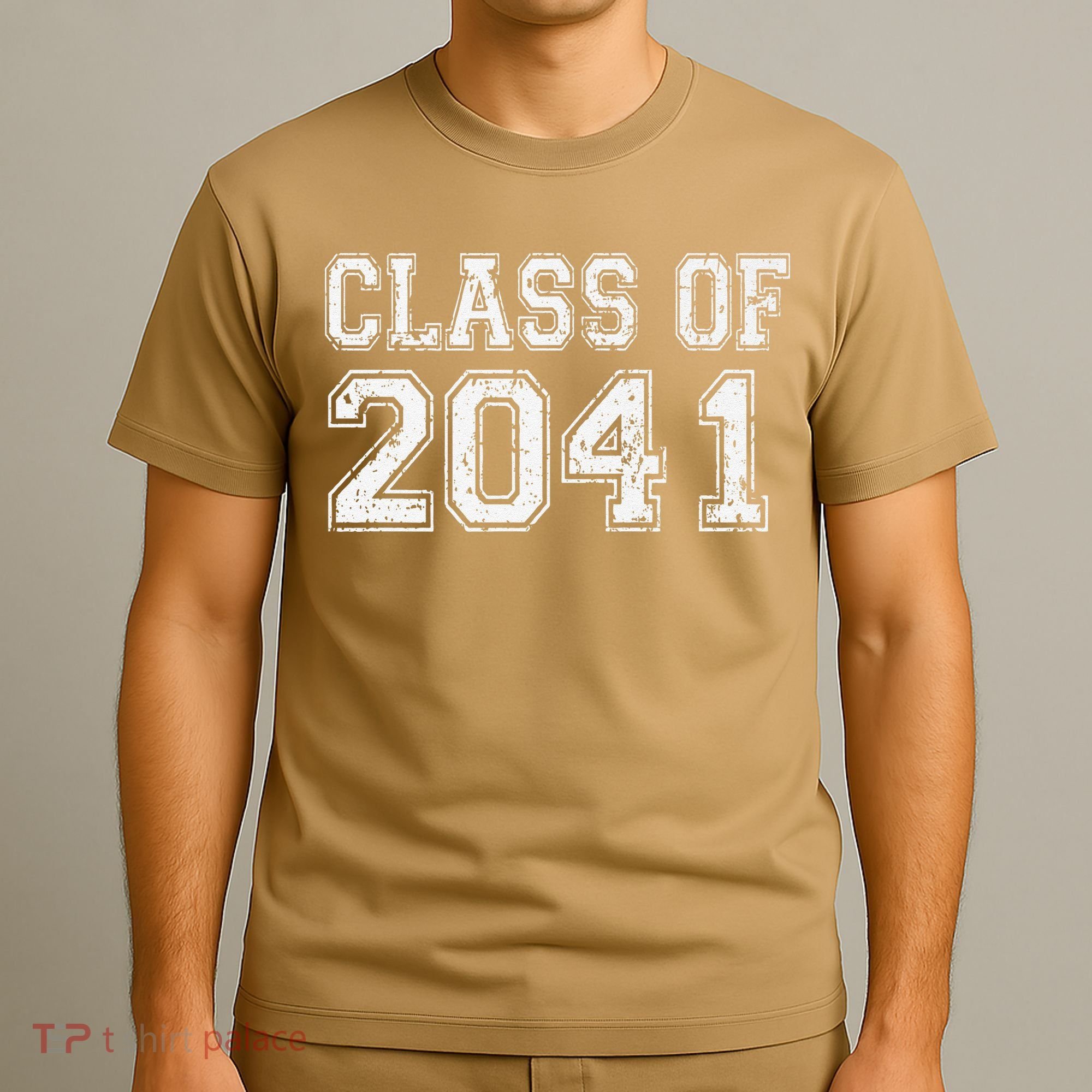 Class Of 2041 Grow With Me Graduation Vintage Premium T-Shirt