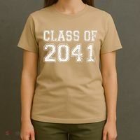 Class Of 2041 Grow With Me Graduation Vintage Premium T-Shirt thumb 4