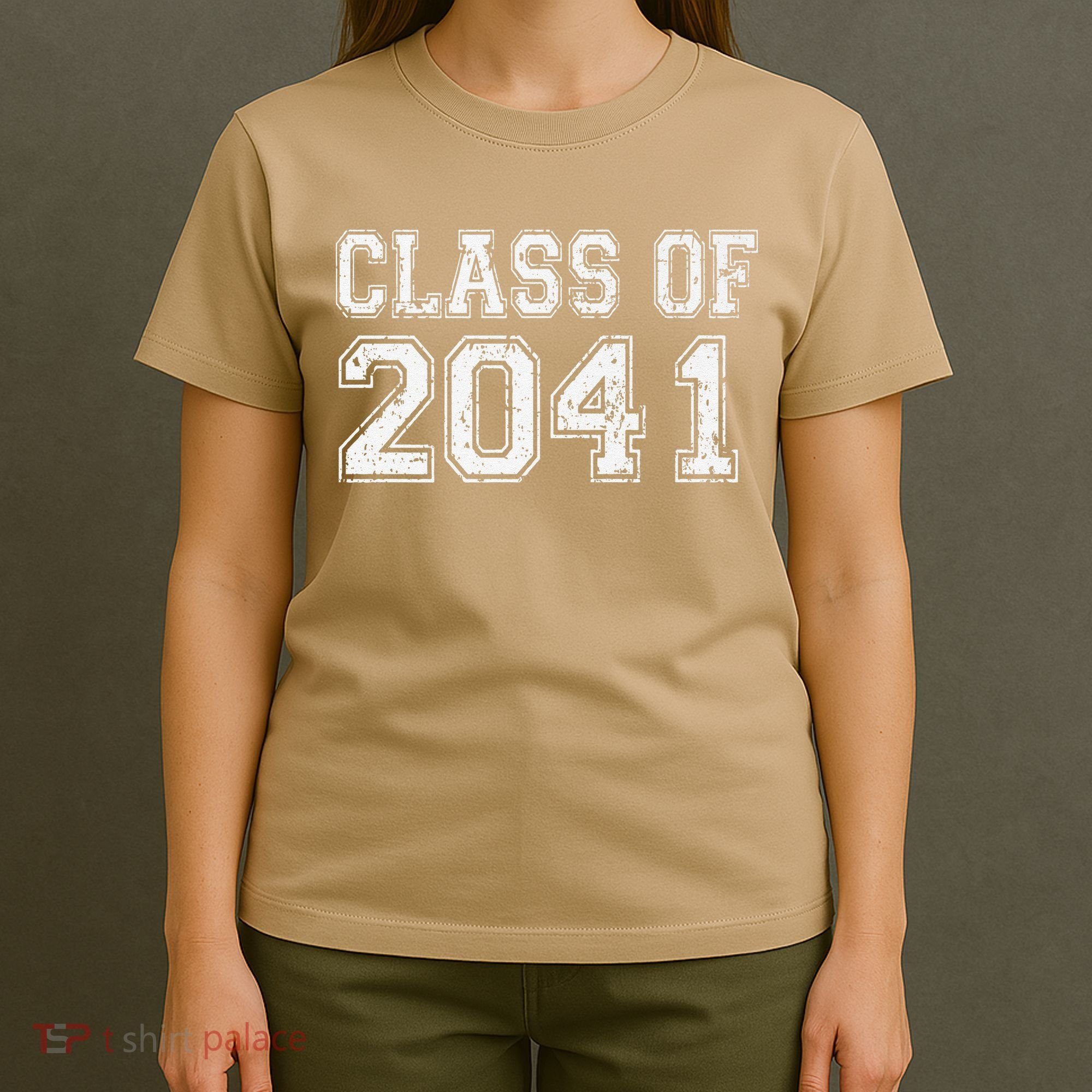 Class Of 2041 Grow With Me Graduation Vintage Premium T-Shirt
