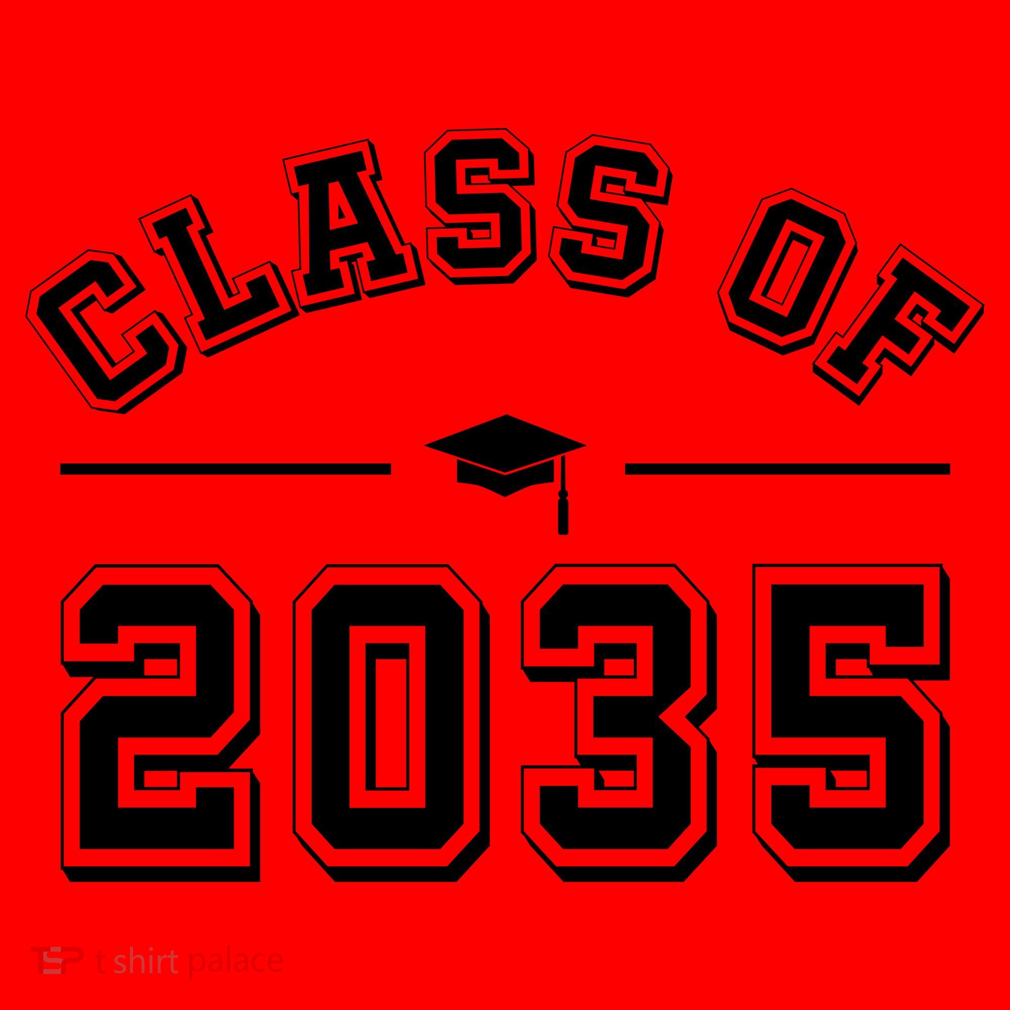 Class Of 2035 Graduation Santa Hat