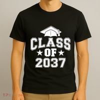 Class Of 2037 Grow With Me First Day Of School Graduation T-Shirt thumb 3