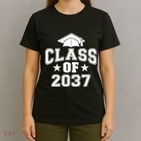 Class Of 2037 Grow With Me First Day Of School Graduation T-Shirt thumb 4