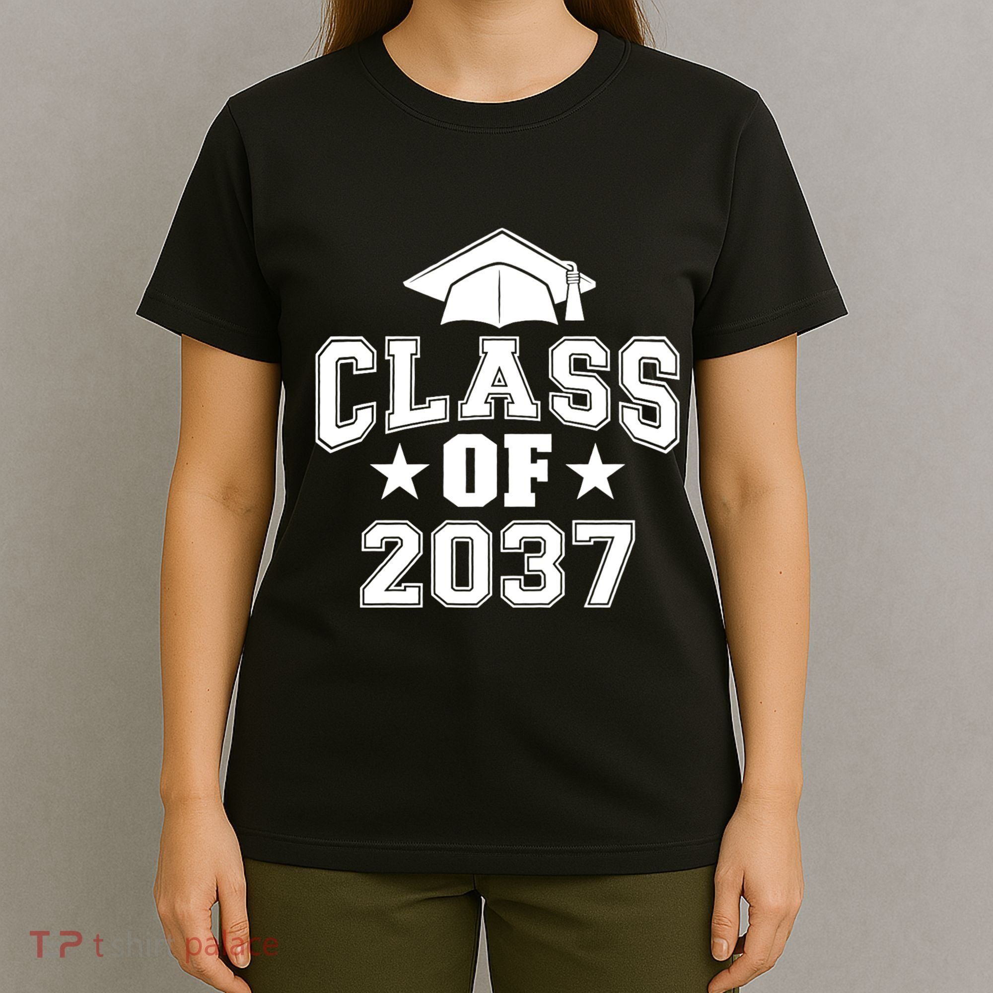Class Of 2037 Grow With Me First Day Of School Graduation T-Shirt