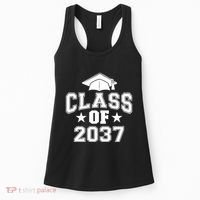 Class Of 2037 Grow With Me First Day Of School Graduation Women's Tank Top thumb 0