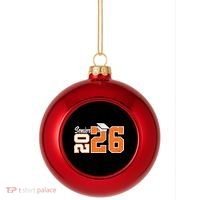 Class Of 2026 Senior Graduation Plastic Christmas Ball Ornament thumb 0