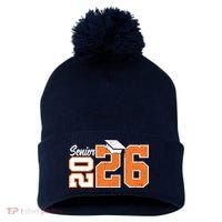 Class Of 2026 Senior Graduation Pom Pom 12in Knit Beanie thumb 0