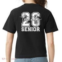 Class Of 2026 Senior Grads Graduation Front And Back Comfort Colors Boxy T-Shirt thumb 1