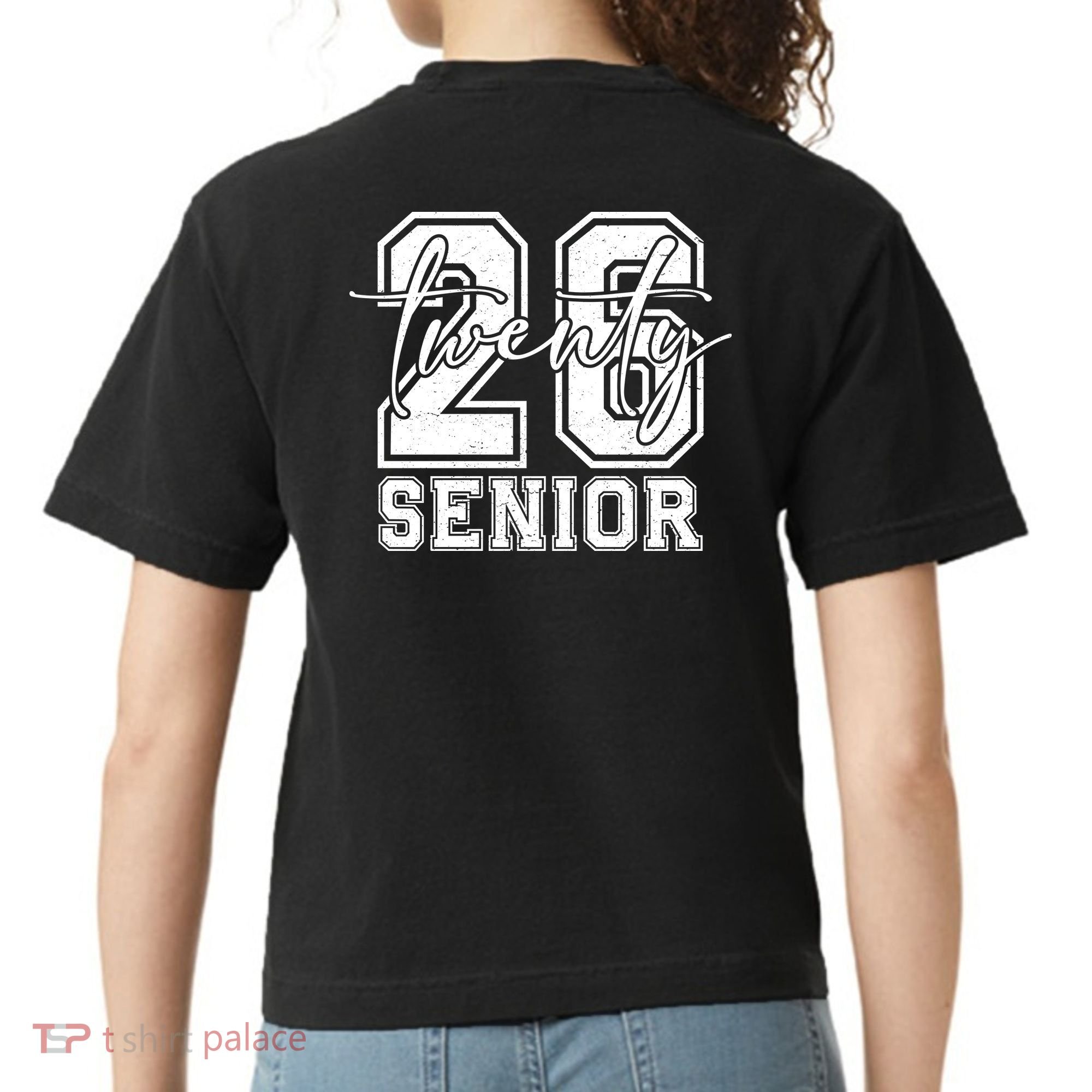 Class Of 2026 Senior Grads Graduation Front And Back Comfort Colors Boxy T-Shirt