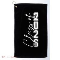 Class Of 2026 Senior Grads Graduation Front And Back Golf Towel thumb 0