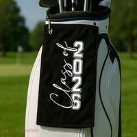 Class Of 2026 Senior Grads Graduation Front And Back Golf Towel thumb 3
