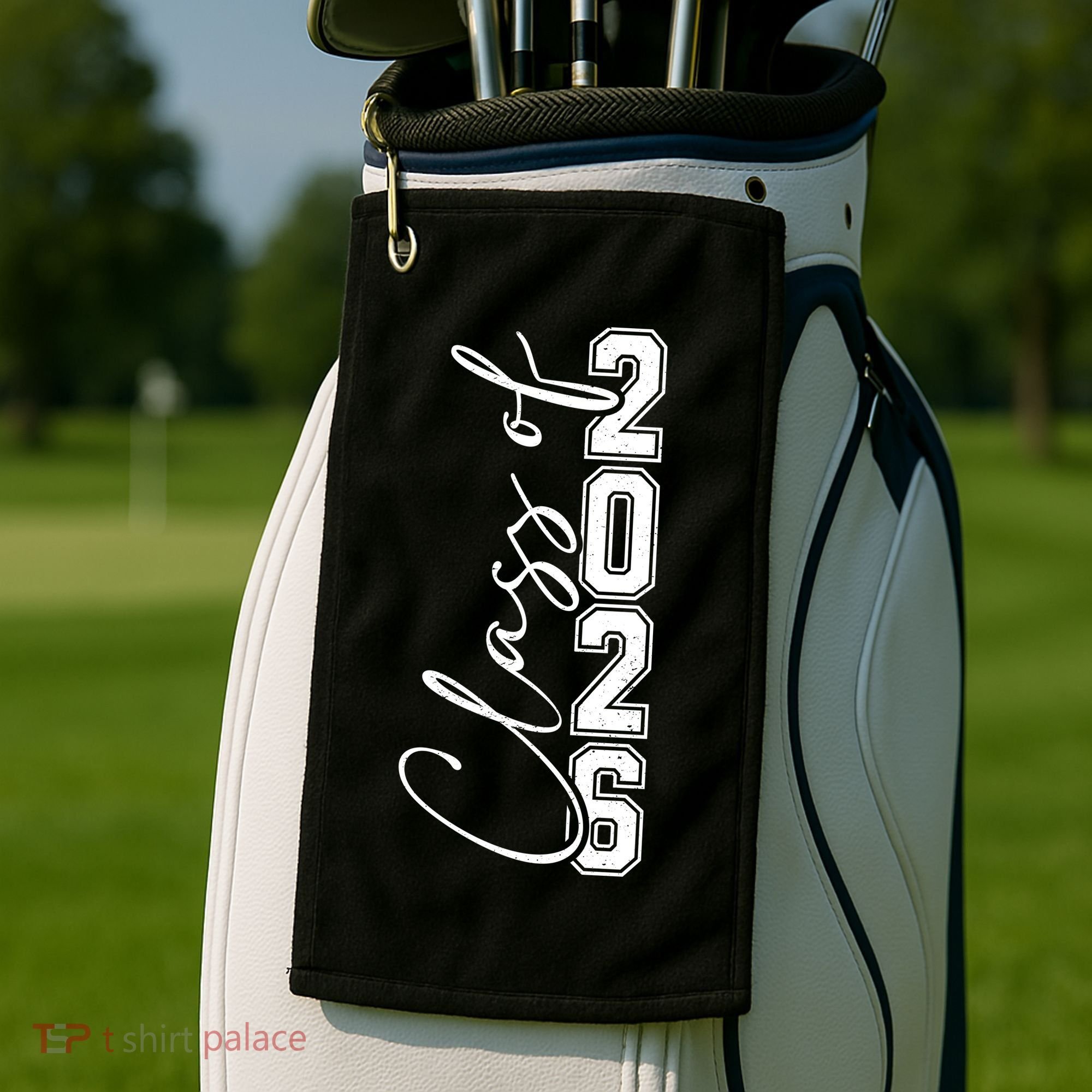 Class Of 2026 Senior Grads Graduation Front And Back Golf Towel