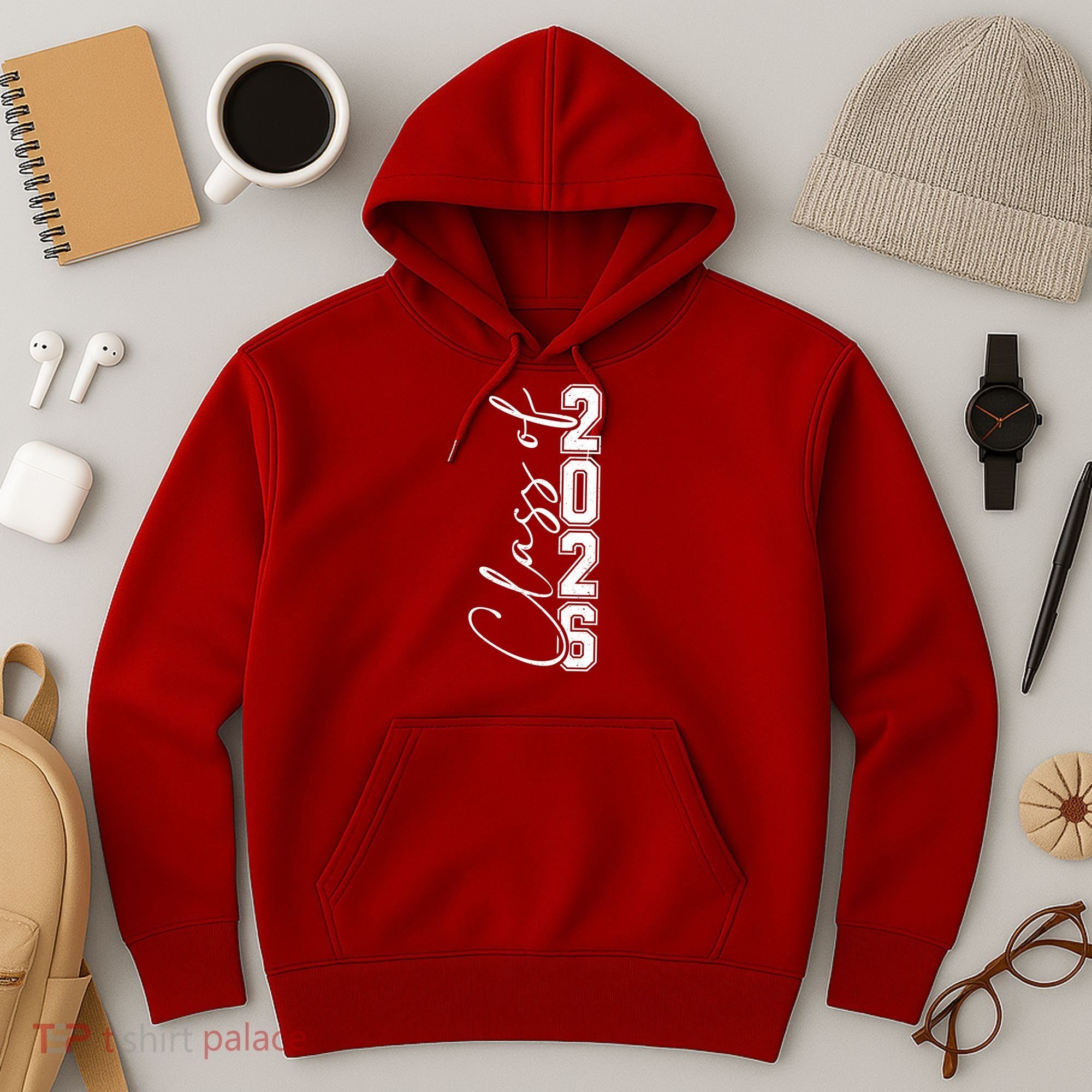 Class Of 2026 Senior Grads Graduation Front And Back Hoodie